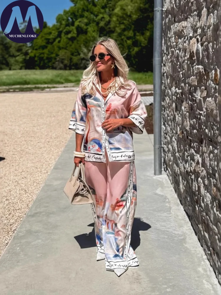 2-delige set voor dames zomer  - Linen Pant Wide recensie en prijs