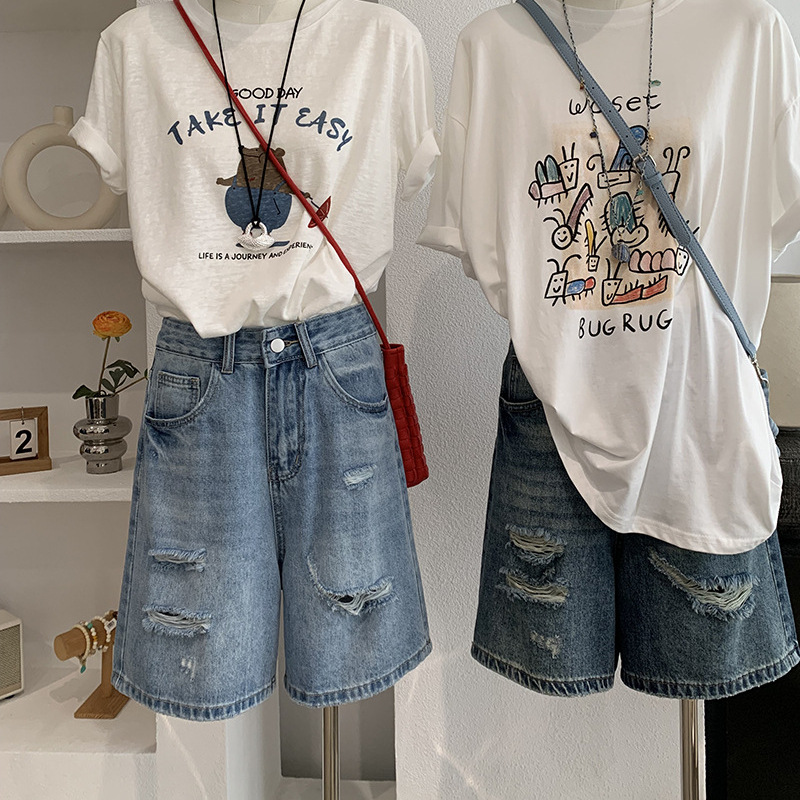 Denim korte broek dames jeans  - Shorts Denim Frayed recensie en prijs