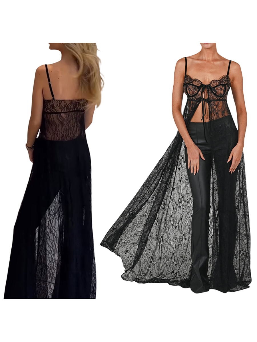 Dames Kanten Gebloemd Doorzich - Kimono Sheer Floral recensie en prijs