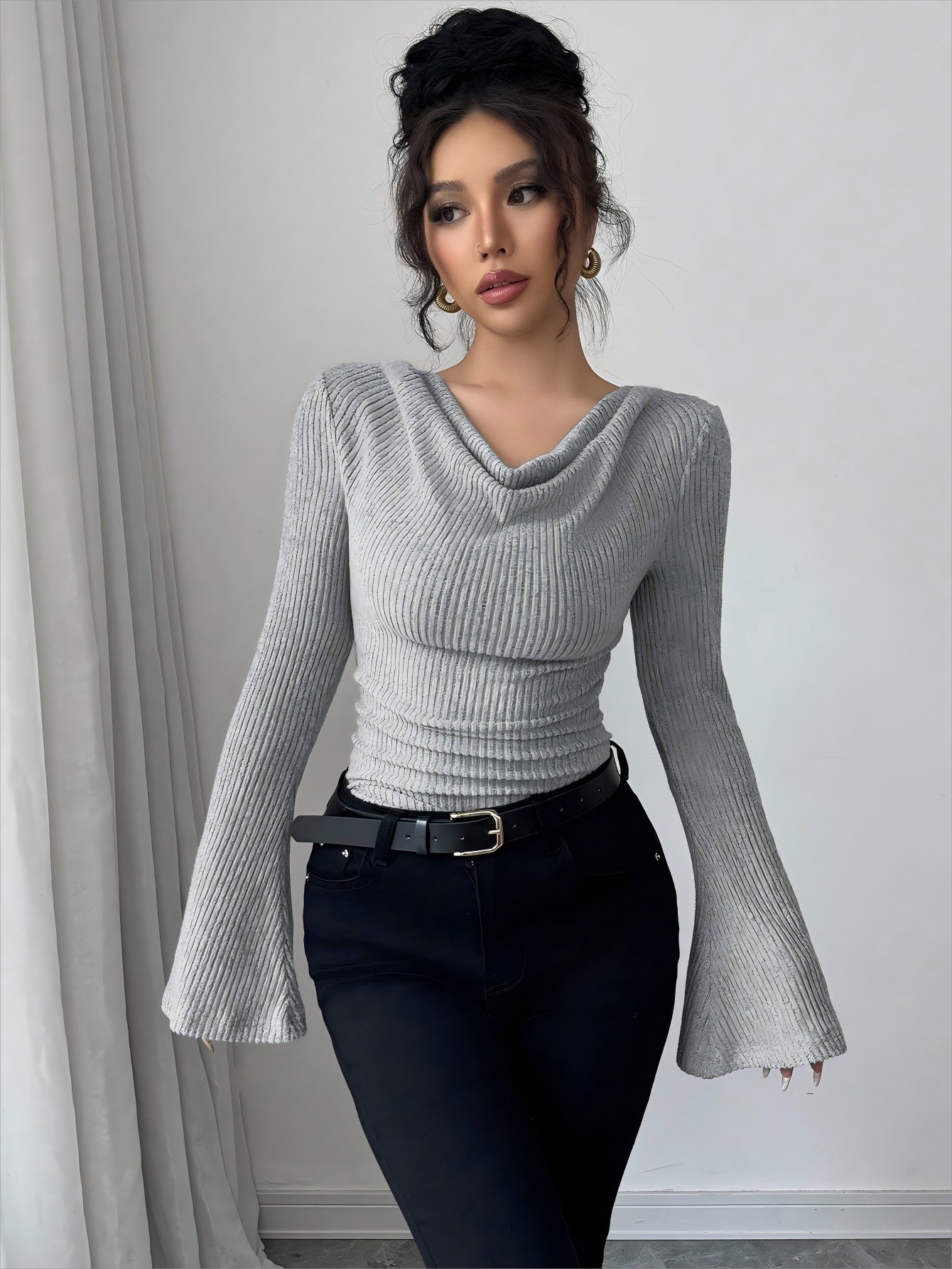 Damesblouse Off-Shoulder Cowl  - Blouse Off Shoulder recensie en prijs