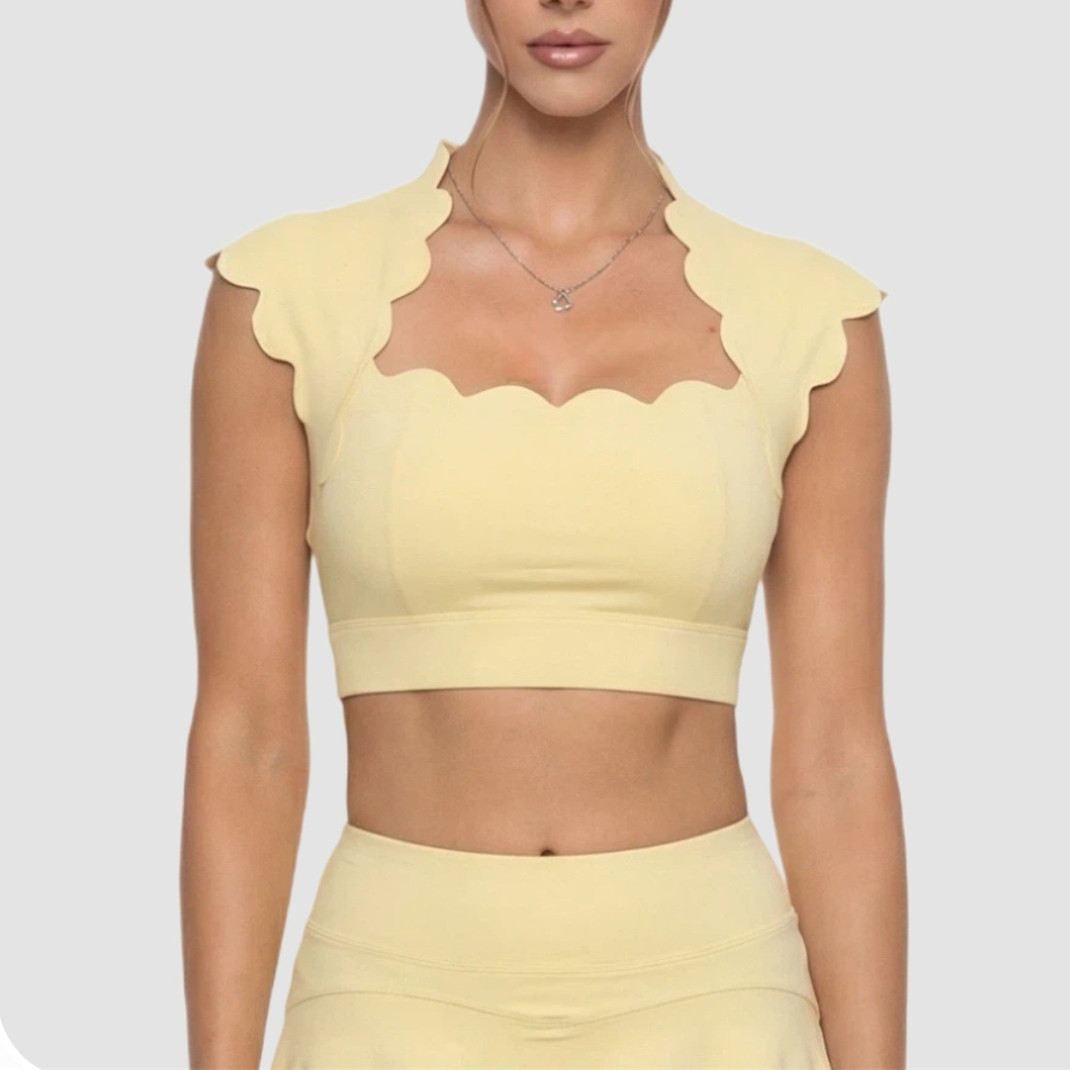 Sportbeha met golvende rand vo - Crop Top Crochet recensie en prijs