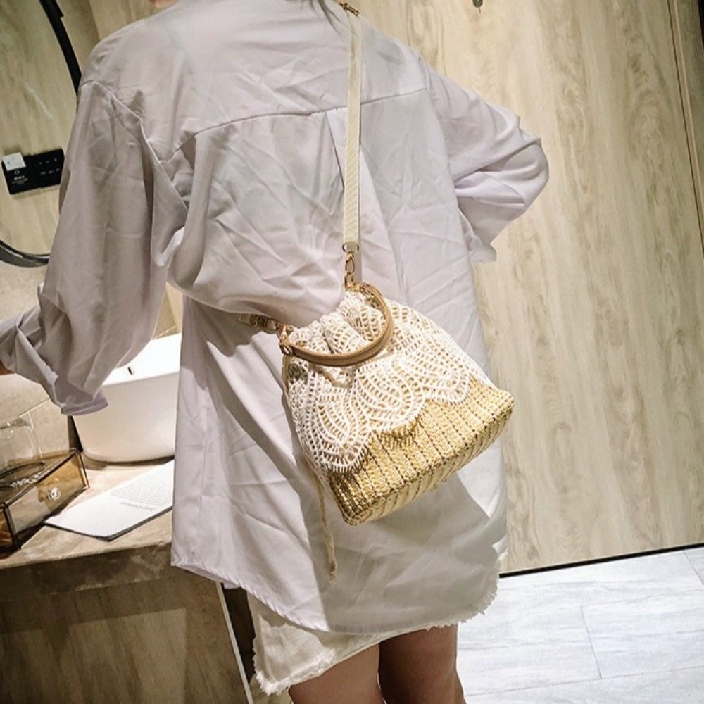 Vintage kanten schoudertas van - Tote Bag Beach recensie en prijs