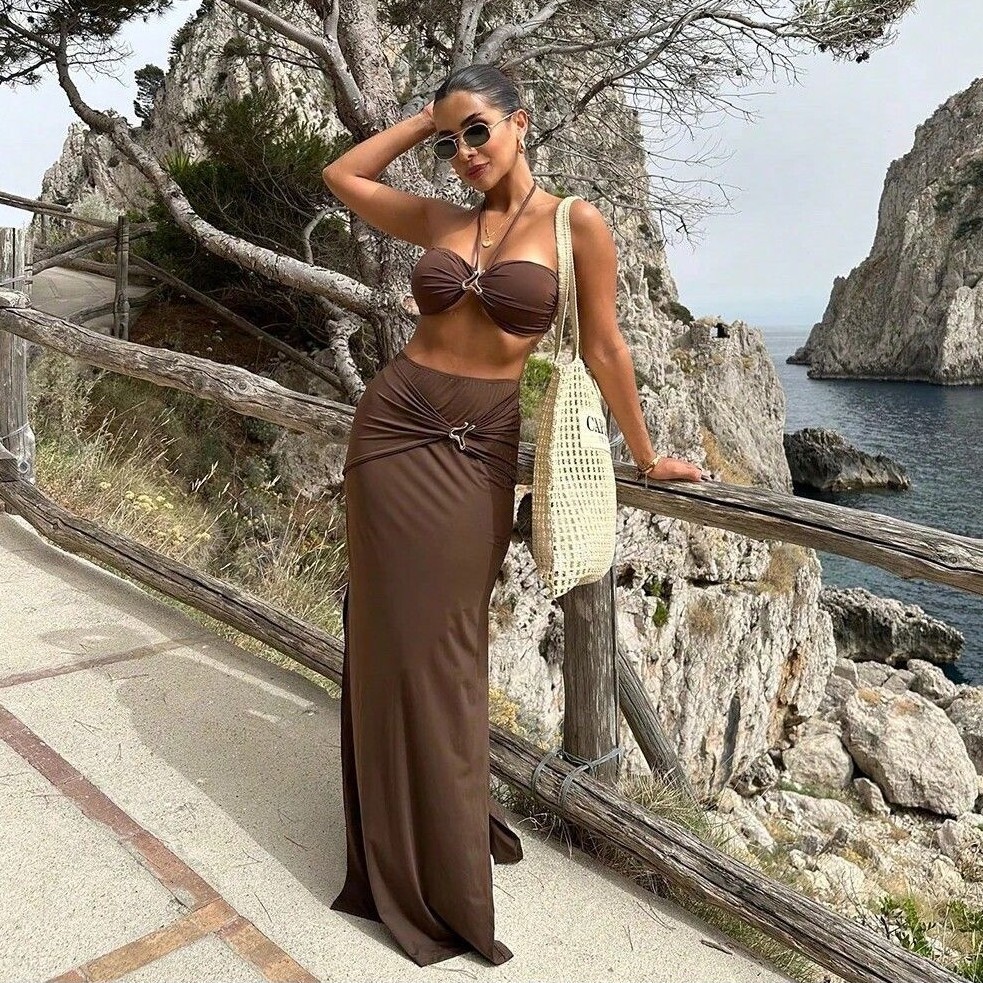 Dames mouwloze tankini bikini  - Swimsuit Bikini Ruched recensie en prijs
