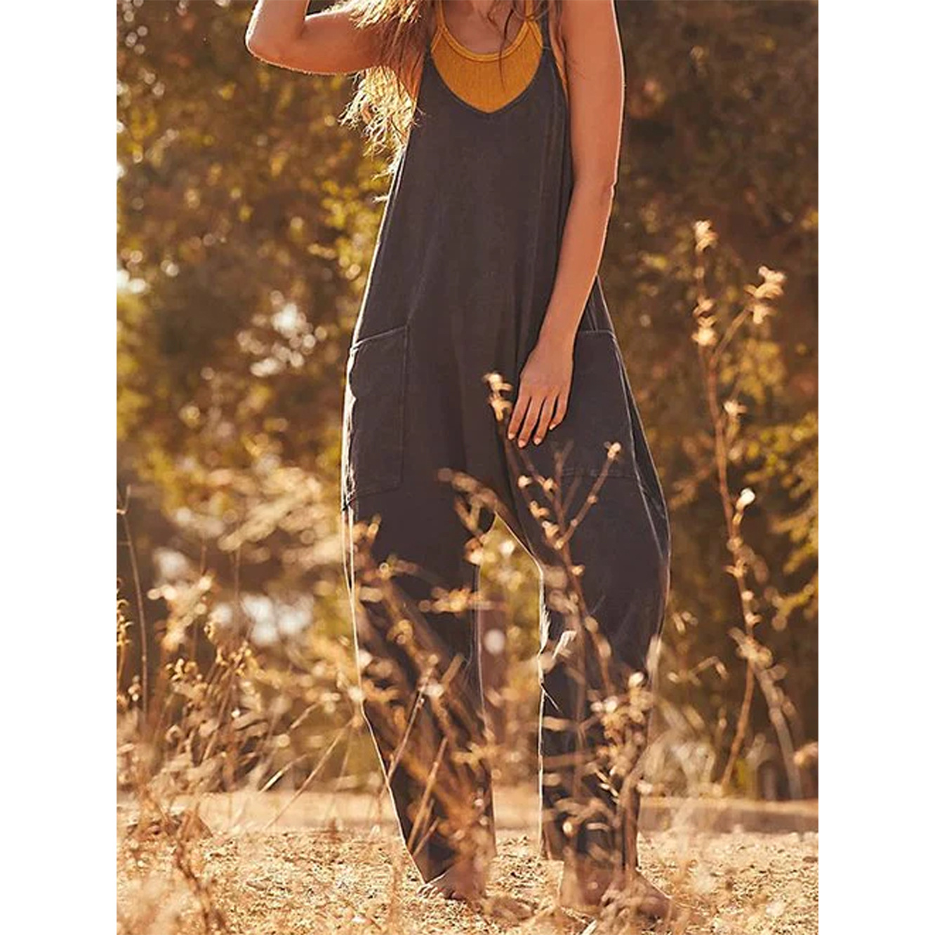 Losse zomerjumpsuit Casual jum - Jumpsuit Linen Relaxed recensie en prijs