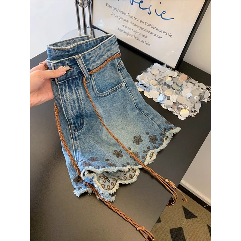 Ademende vintage denim shorts  - Shorts Denim Frayed recensie en prijs