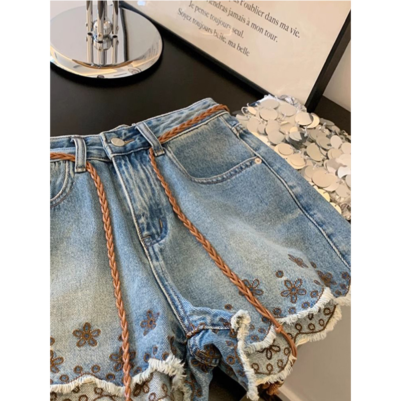 Ademende vintage denim shorts  - Shorts Denim Frayed recensie en prijs