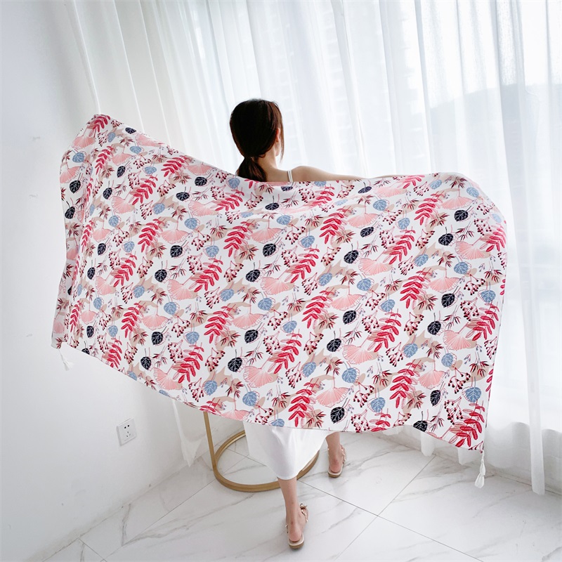 90X185Cm Katoen Linnen Print Z - Linen Dress Wrap recensie en prijs