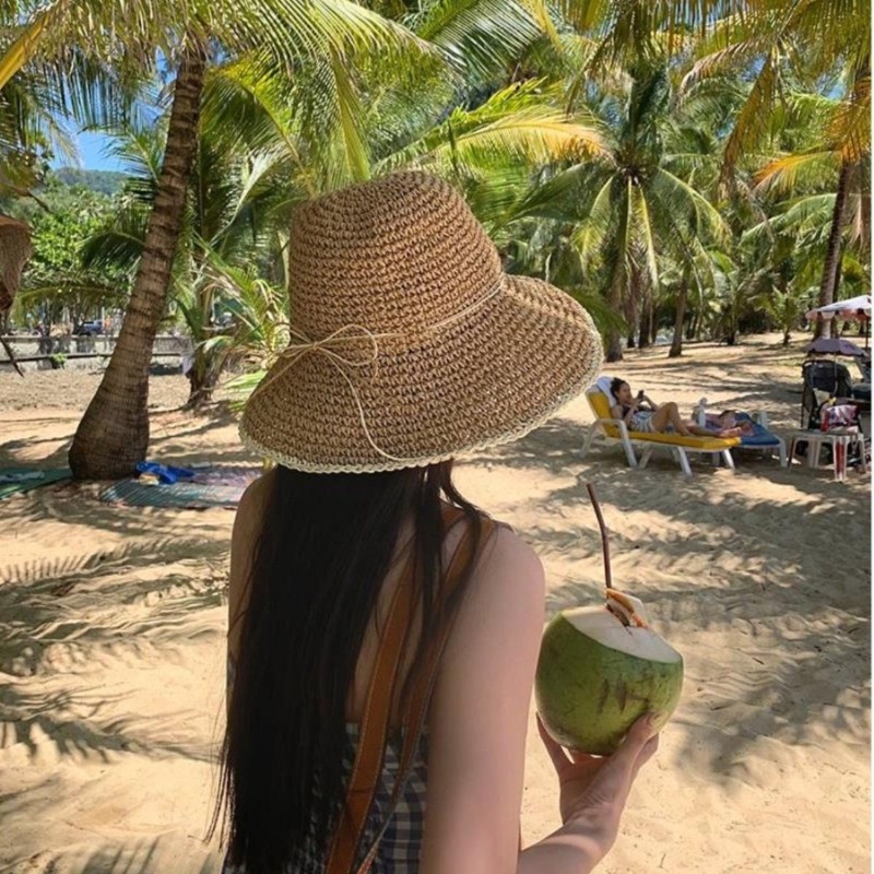 1pc Dames Zomer Strand Strohoe - Hat Floppy Wide recensie en prijs