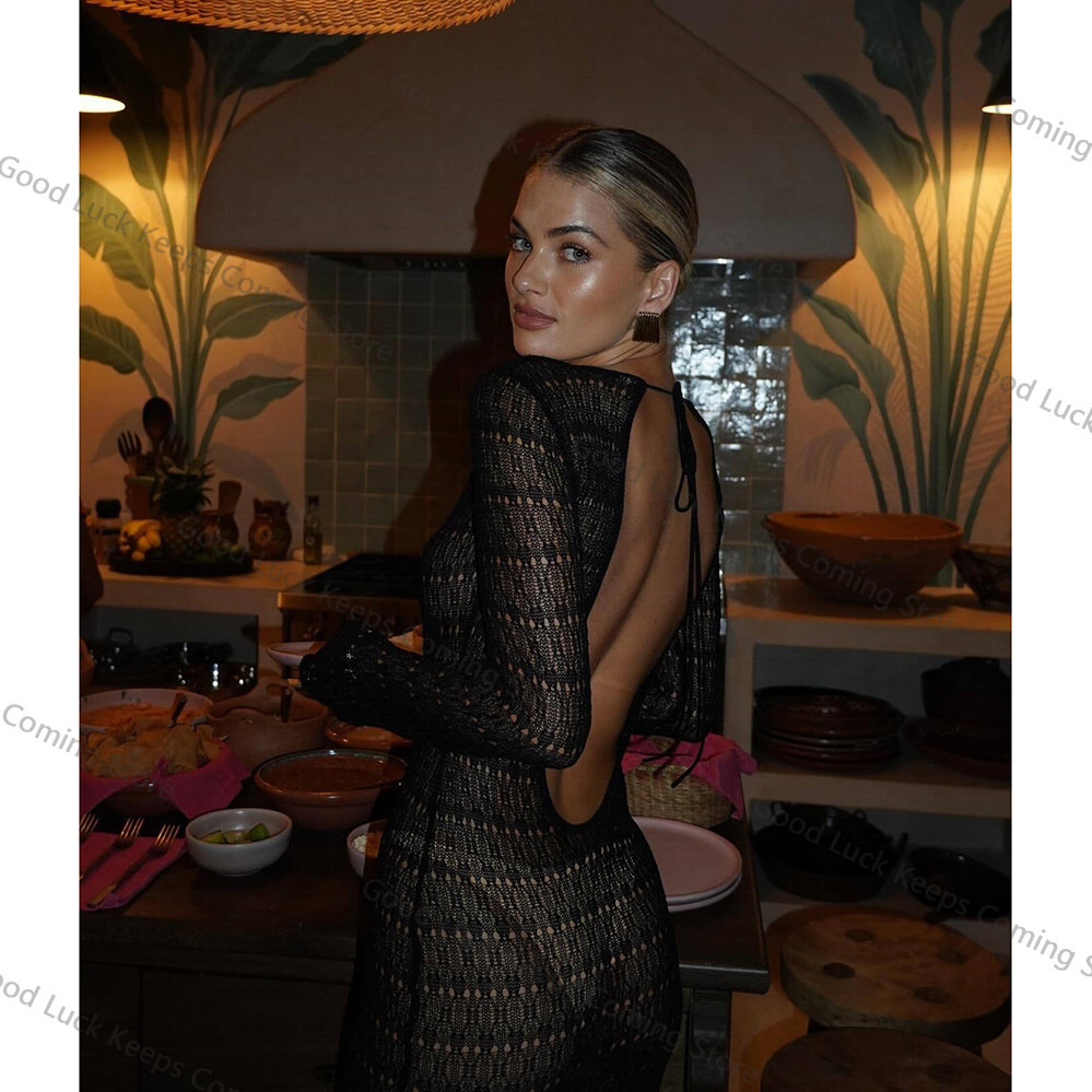 2025 Gebreide Jurk Backless Co - Cover Up Kaftan recensie en prijs